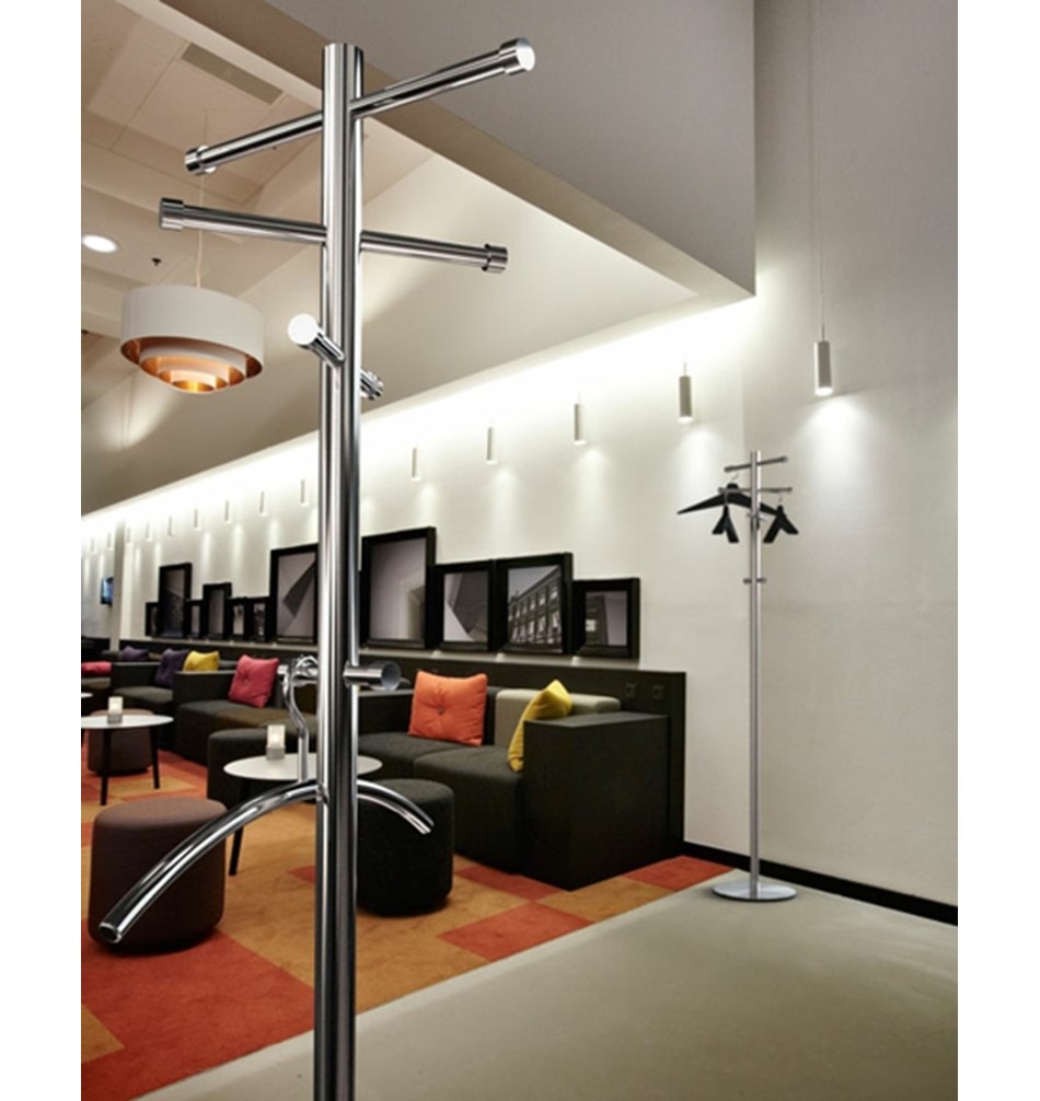 FROST Вешалка 2 "ТРУБКА" » полированная. Нержавеющая сталь Полированный O1135  - Вид №3