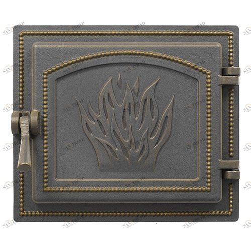 Дверка каминная Везувий 261 (бронза) 4349