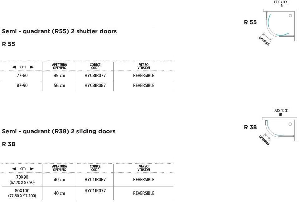 Gruppo Geromin Изогнутая угловая душевая кабина с раздвижными дверцами Flow sun-id-1459924 - Вид №1