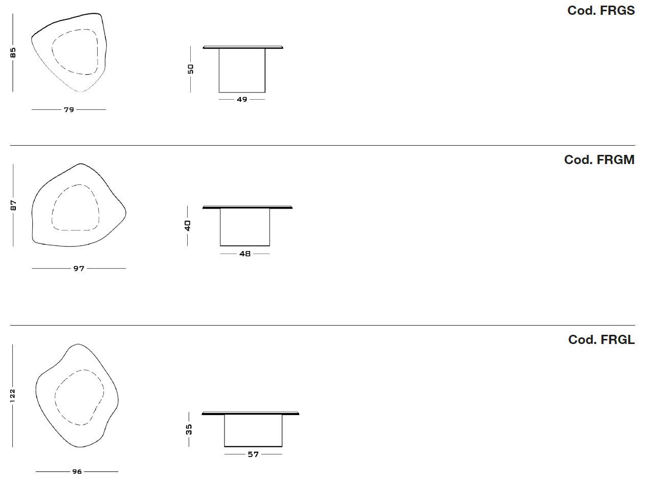 Низкий мраморный журнальный столик Secolo FRAGMENT ARCH-00077516 - Вид №6