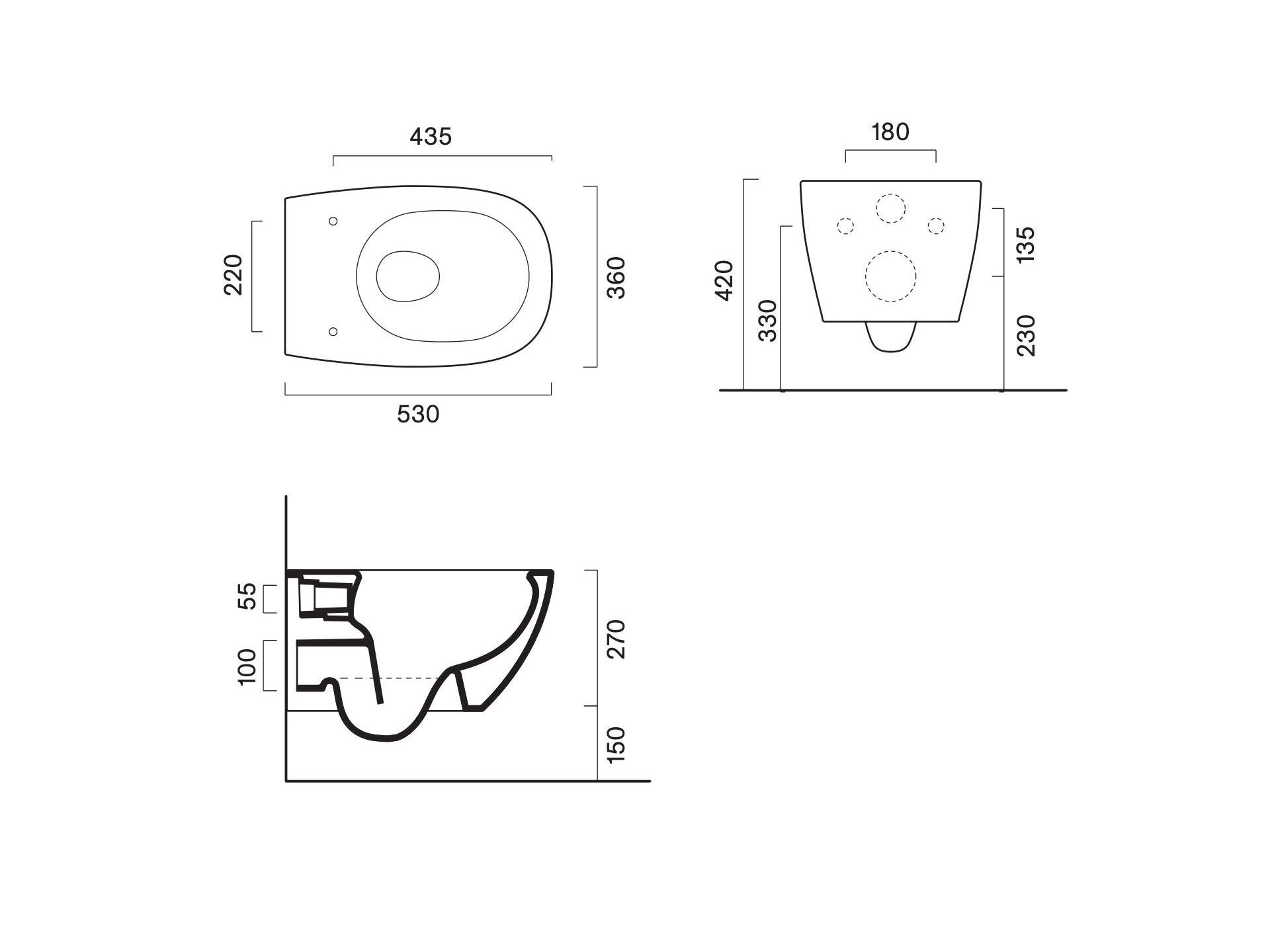Подвесной туалет CERAMICA CATALANO Alvea ARCH-00031890 - Вид №5
