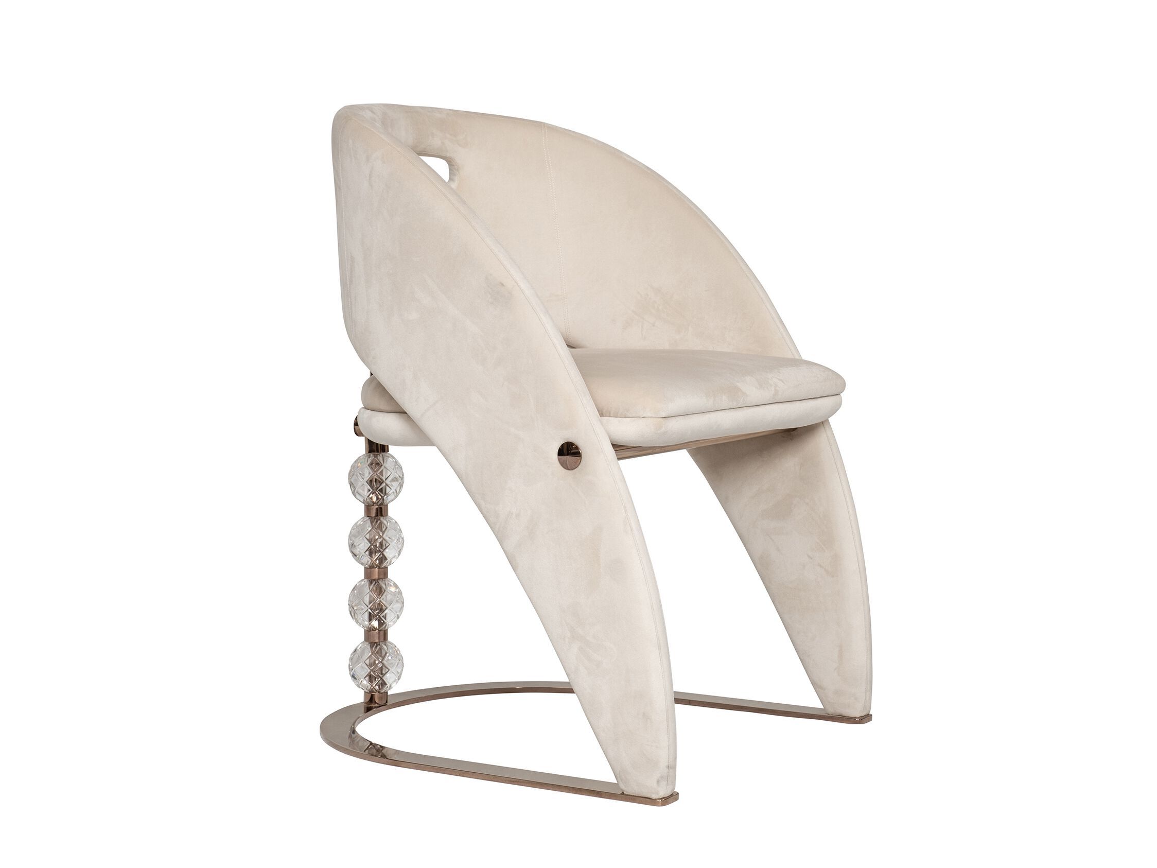 Мягкий тканевый консольный стул Zebrano Phaselis ARCH-00058099 - Вид №2