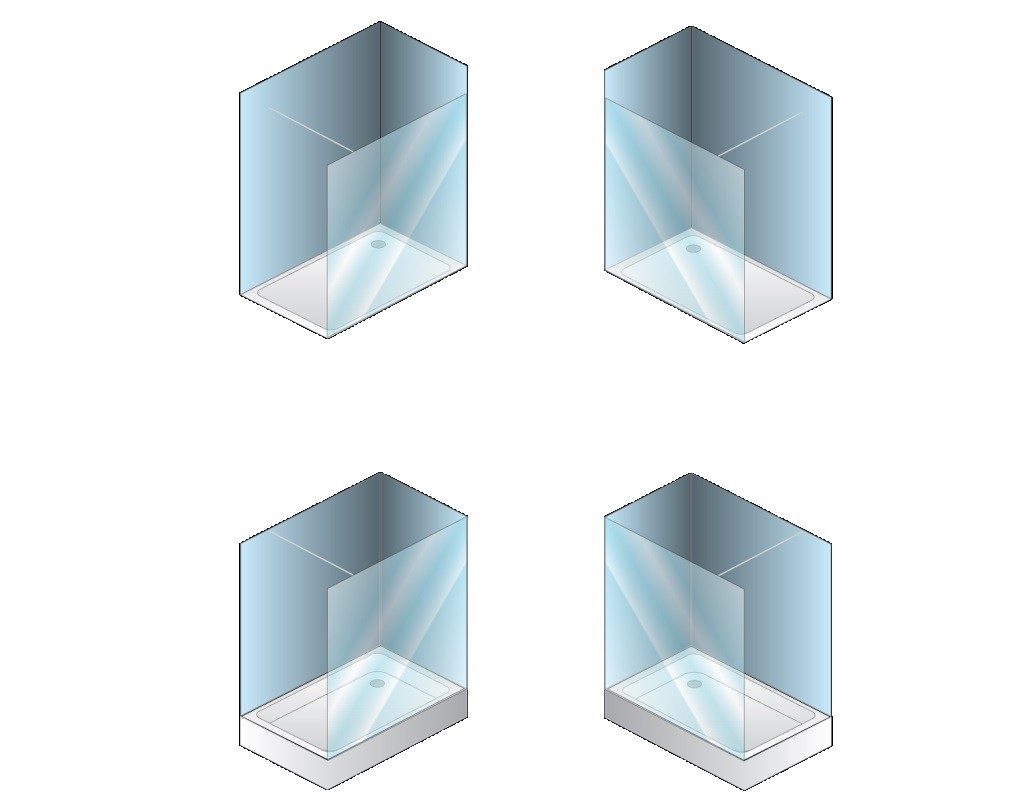 Душевая перегородка Walk In Terra ts open 00634 BLACK Словения Kolpa-San  - Вид №4