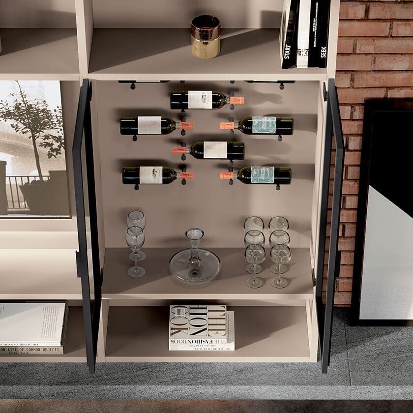 Деревянный секционный книжный шкаф Febal Casa TRENTA ARCH-00000563 - Вид №17