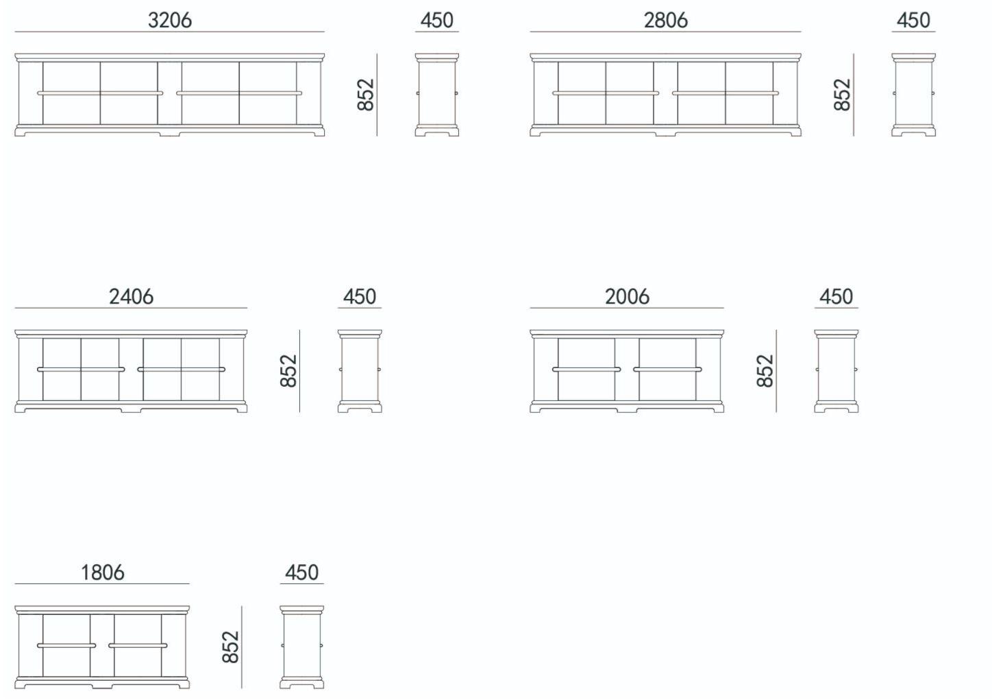 HC28 Cosmo Буфет из лакированной мдф Strata 51c011 - Вид №2