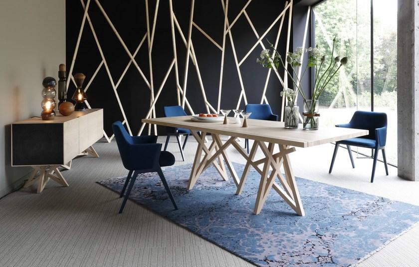 Roche Bobois Прямоугольный обеденный стол из дуба Saga sun-id-1464187 - Вид №2