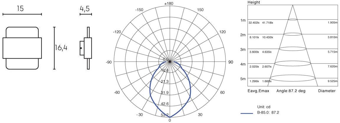 SOVIL Светодиодный настенный светильник для улицы из литого алюминия  98235/ 98235/-- - Вид №3