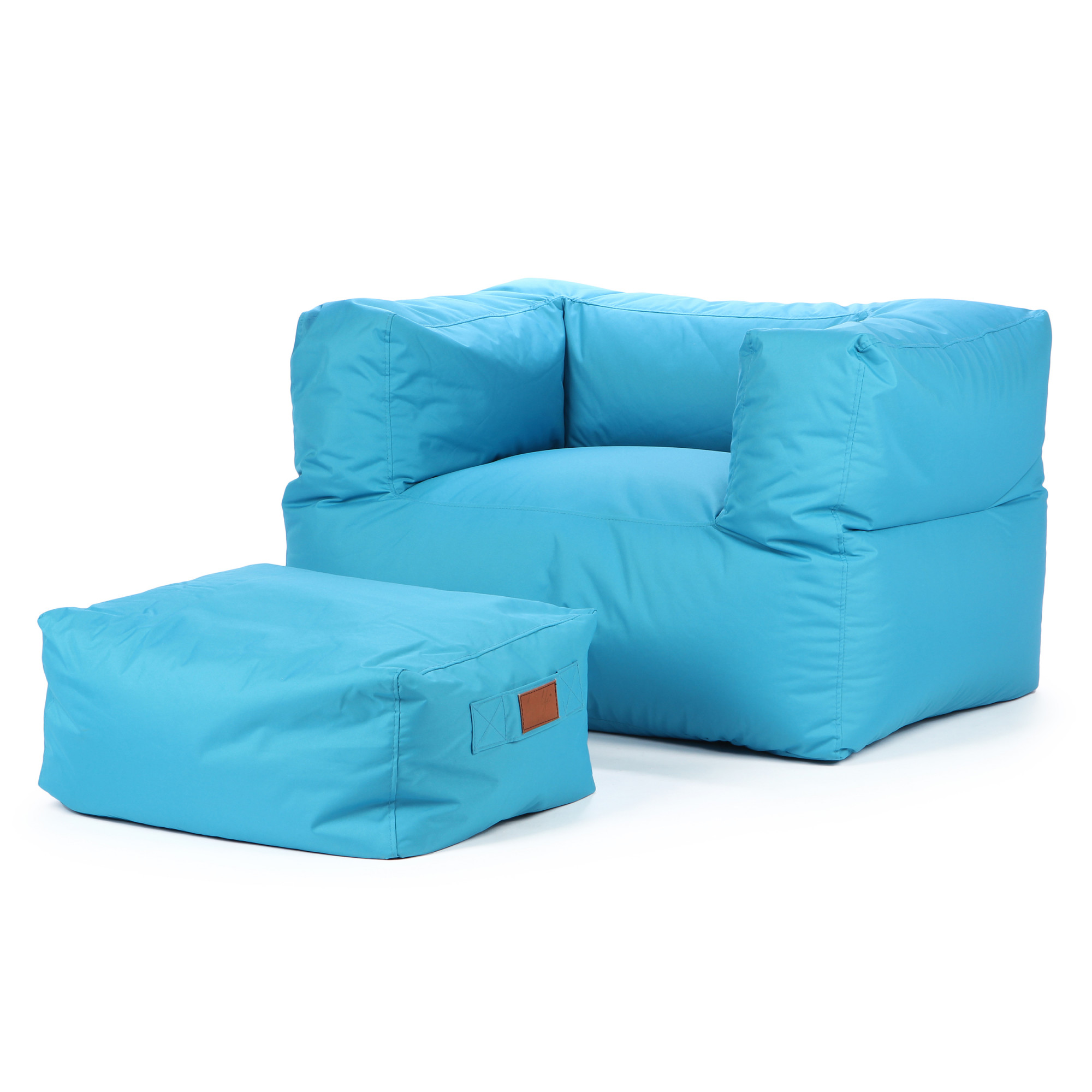 2000983113528 Кресло бескаркасное с пуфом Odeon LAZY LIFE PARIS 