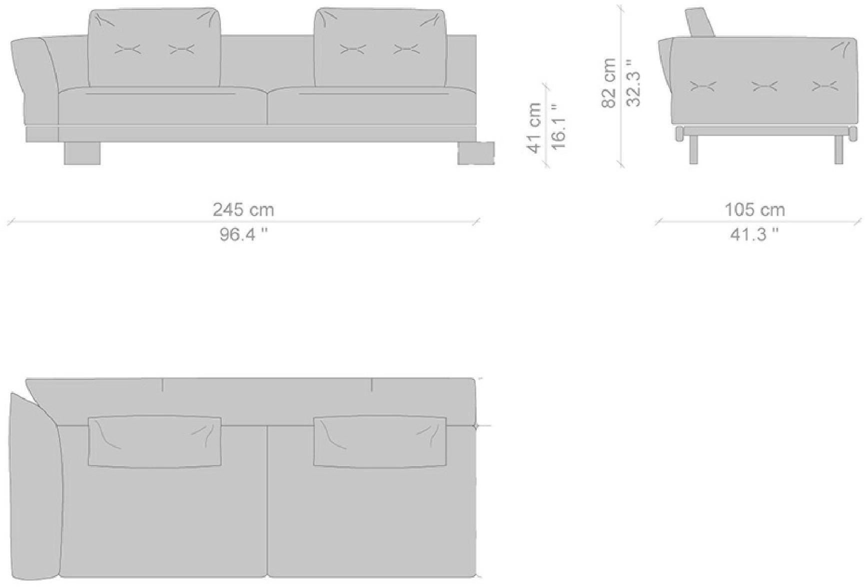 Cassina Модульный модульный диван со съемным чехлом Sengu sun-id-1463927 - Вид №5