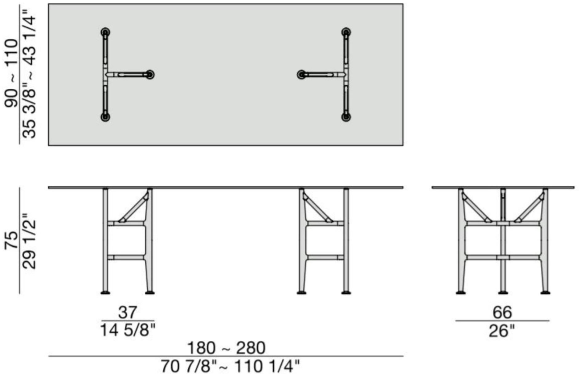 Porada Прямоугольный стол из хрусталя Iron sun-id-1360044 - Вид №2