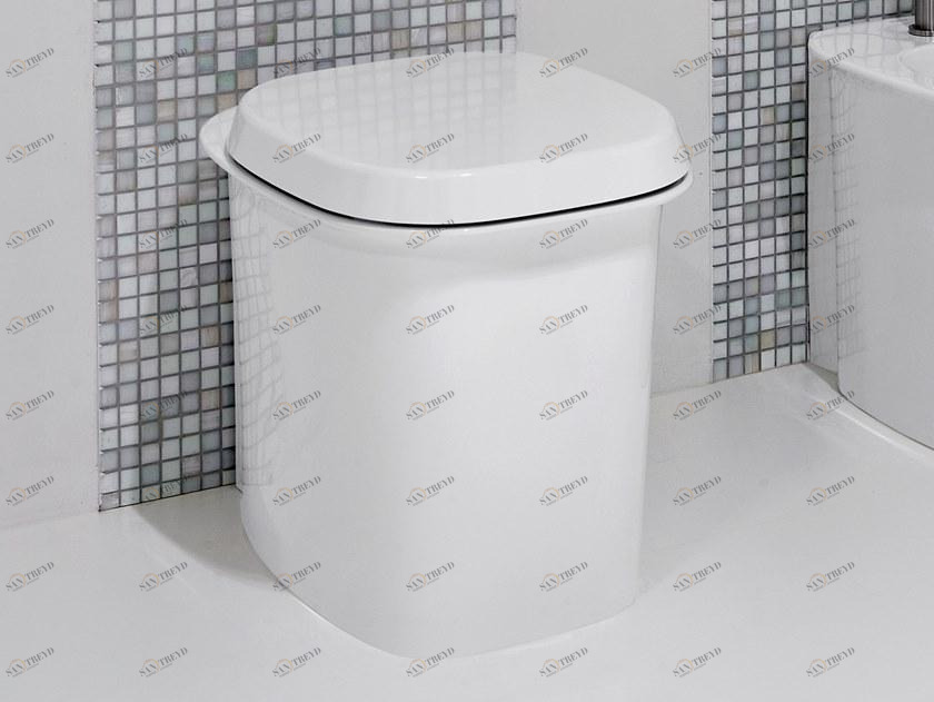 Приставной унитаз напольный Белый Antonio Lupi Design Cupola Италия Antoniolupi sun-id-1371841