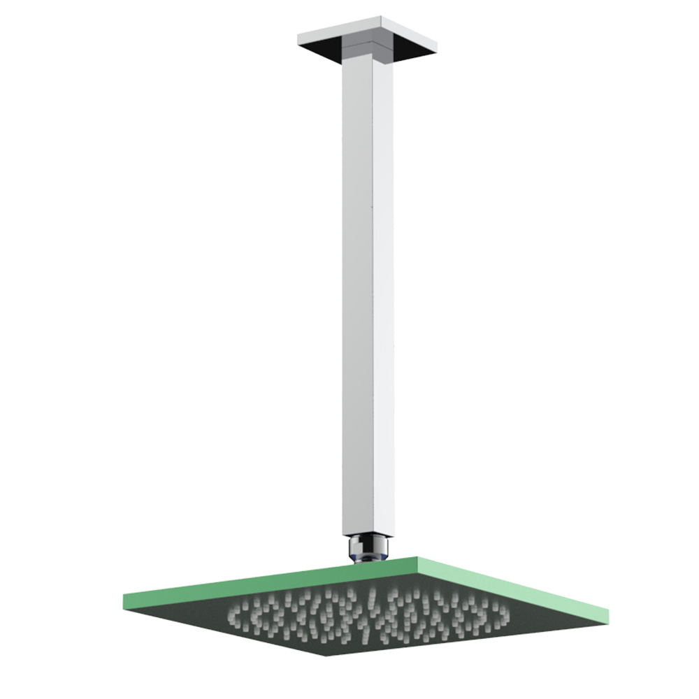 Graffio Квадратная лейка душа 200 × 200 мм с квадратным потолочным кронштейном 300 мм. TA851  - Вид №1