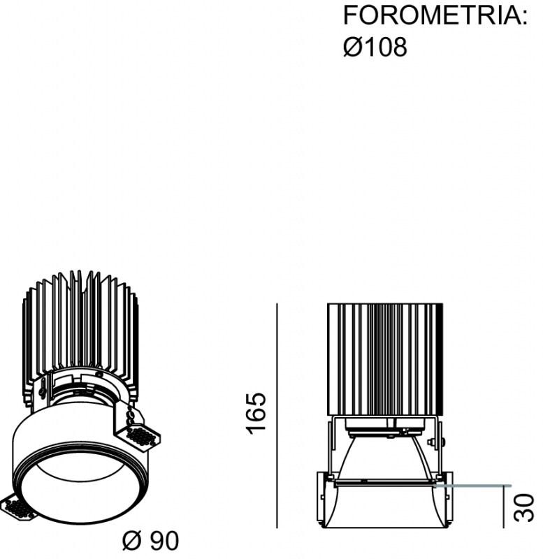 Lucifero's Круглый точечный светильник на потолок Nyx sun-id-1355923 - Вид №7
