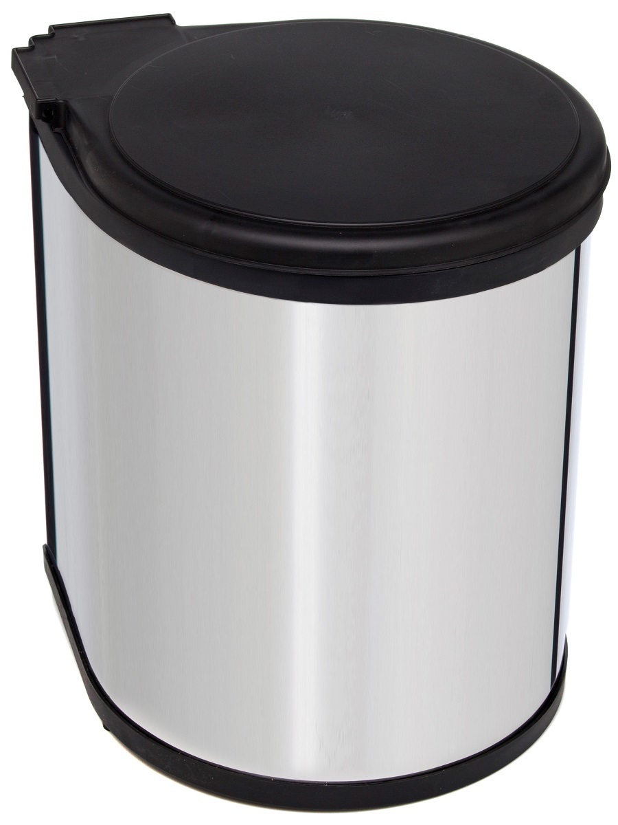 Ведро для мусора на дверцу шкафа Delta 350/13 Black NAVAKO 10004