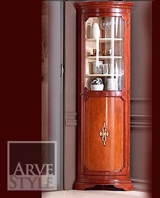 Arvestyle Лакированная угловая витрина из массива дерева Baroque Br-2102 - Вид №1