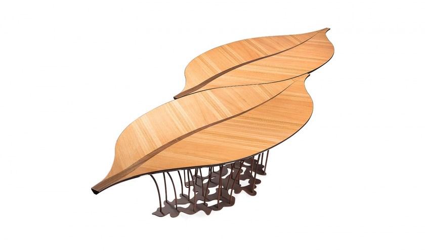 VGnewtrend Стол для гостиной из дерева Foglia fenice 7511713.00  - Вид №1