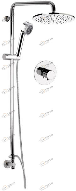 Remer Rubinetterie Настенная душевая стойка с душевой лейкой Minimal thermo Nt 30 s12