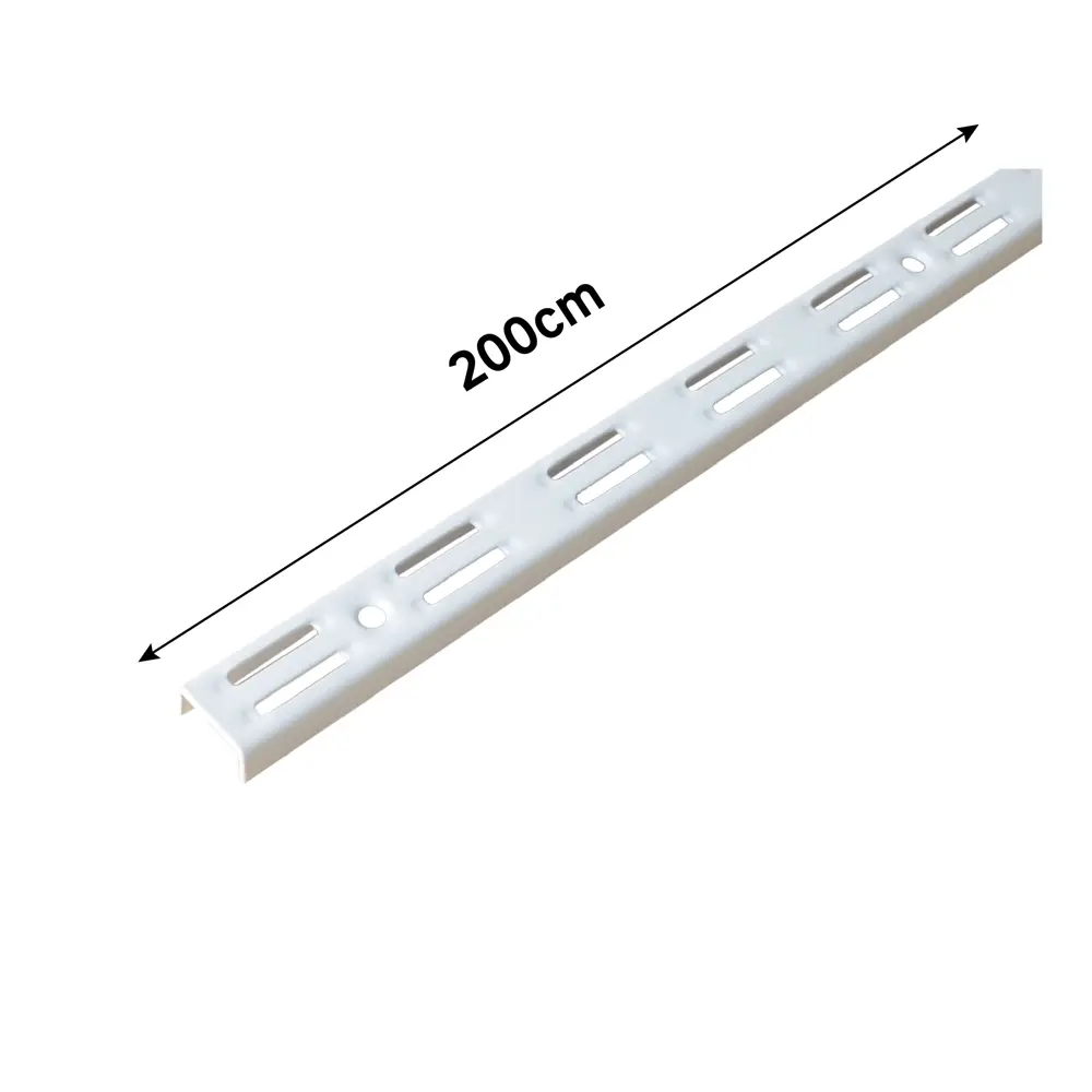 Направляющая двухрядная Spaceo 200 см цвет белый STLM-2199798