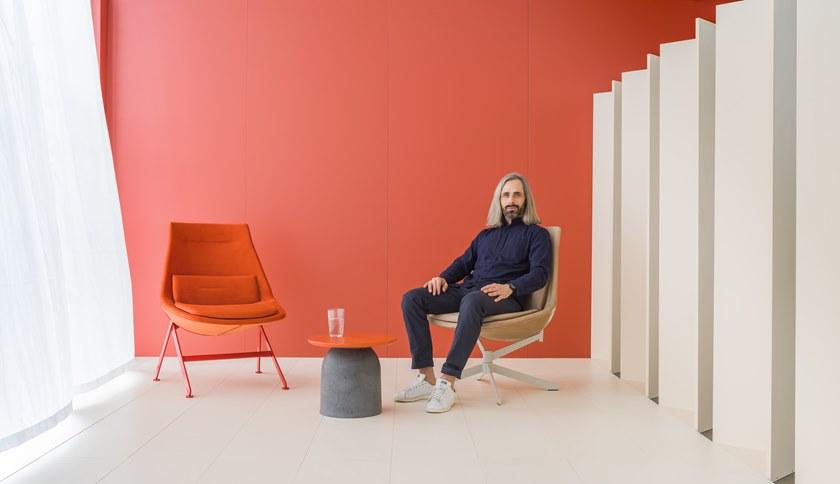 MDD Вращающееся кресло на козелке из ткани sun-id-1408062 - Вид №2