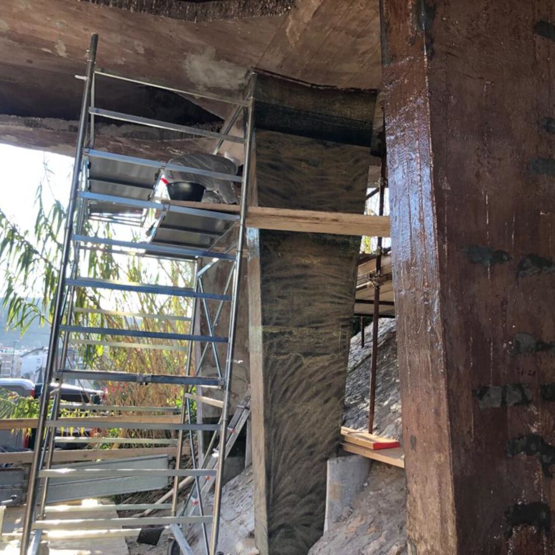 Система FRP для cls, состоящая из углеродистой ленты и эпоксидной смолы RUREGOLD C-WRAP 300/600 HS ARCH-00084682