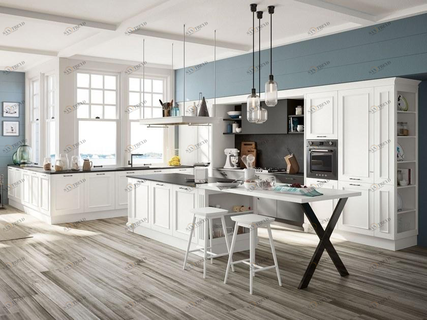 Febal Casa Лакированная кухня с островом sun-id-1502387