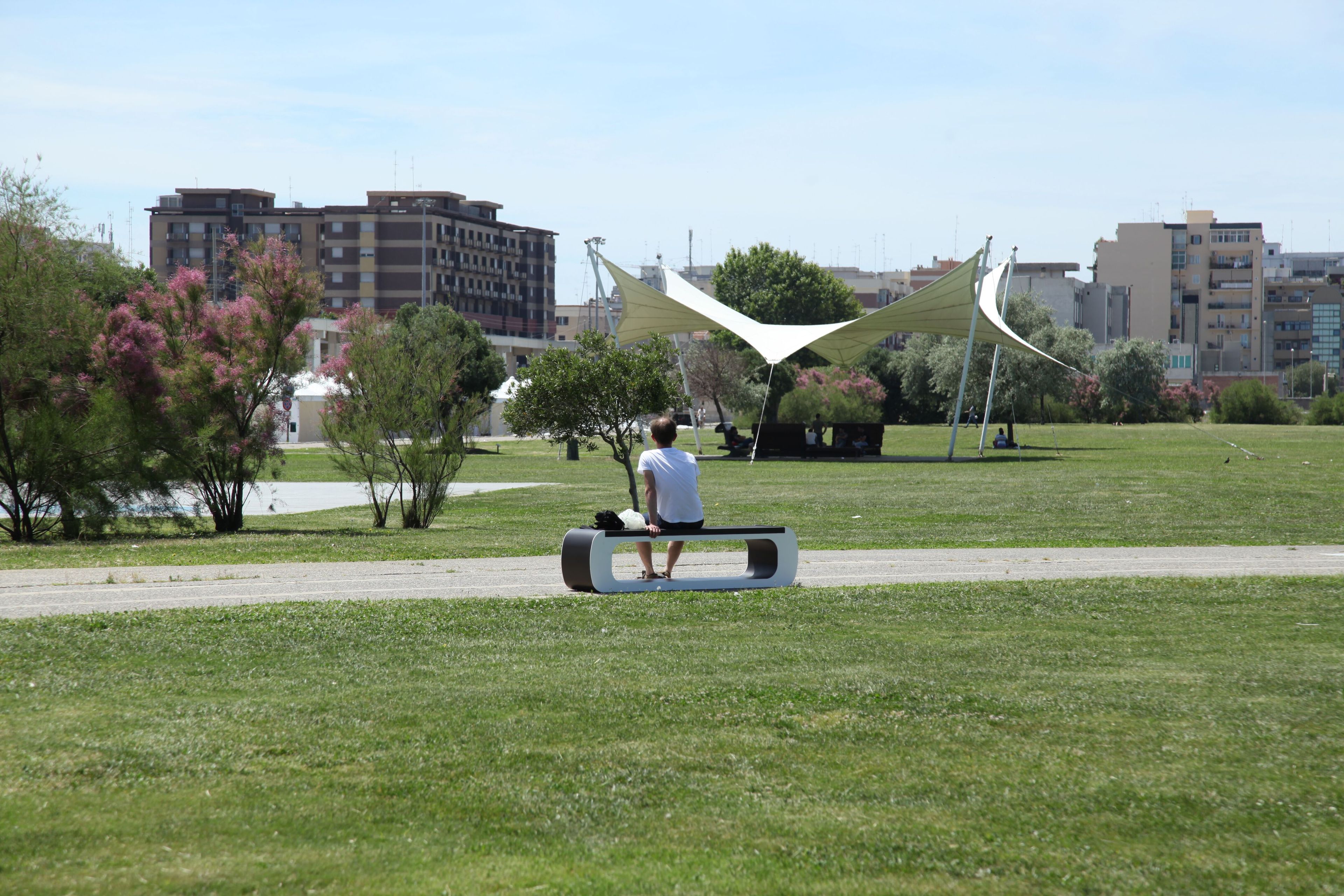 Стальная и деревянная скамья без спинки CITYSì ARMONY ARCH-00045270 - Вид №21