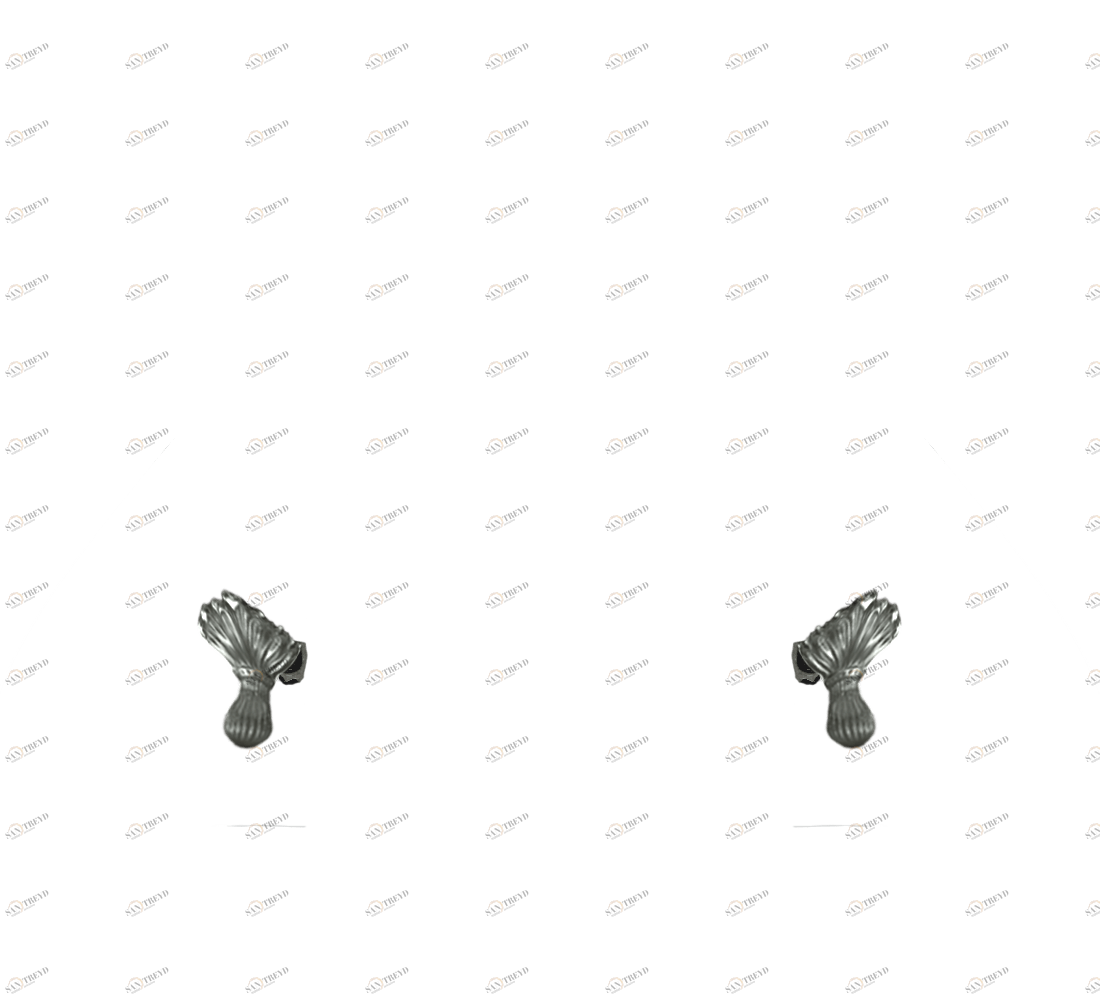Gentry Home Bexley Cast iron bathtubs with feet Цветочный никель GH102562 