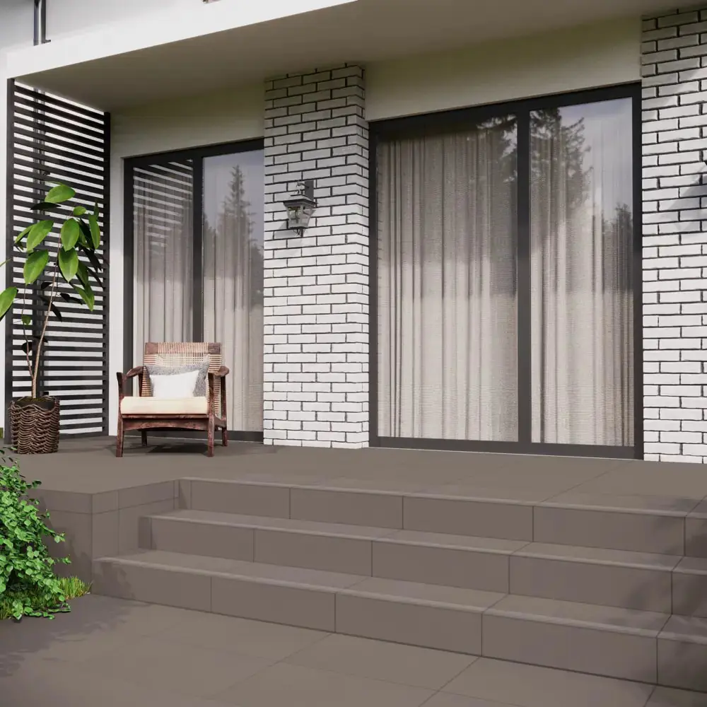 Глазурованный керамогранит Ecogres Экогамма EM03 60x60 см 1.44 м² неполированный цвет серый STLM-2194275 - Вид №7