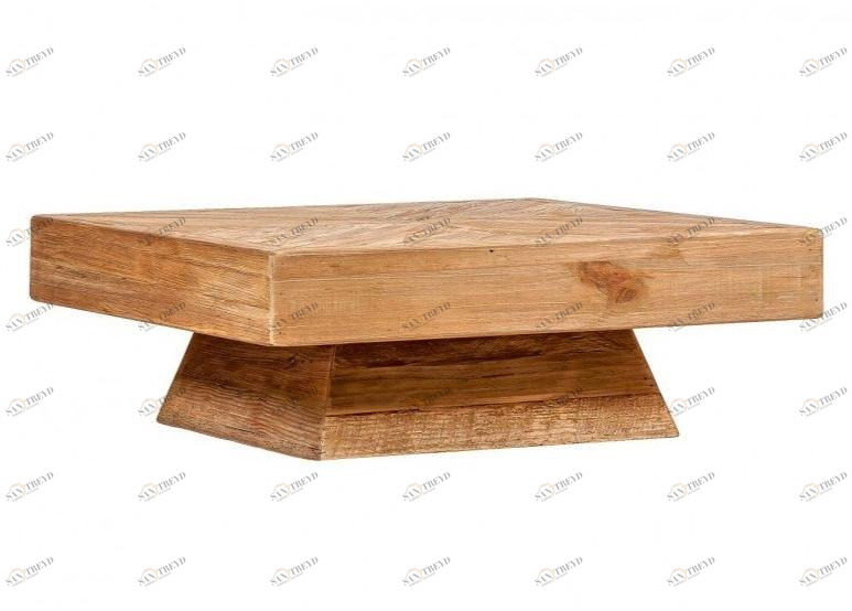 Arrediorg.it® Низкий квадратный журнальный столик из массива дерева Woodside Ah702-1 table 