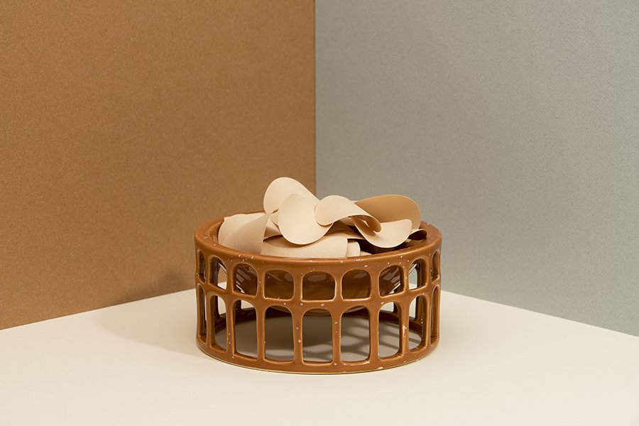 Миска керамическая оранжевая Hestia DOIY ДИЗАЙНЕРСКИЕ 00-3870120 Оранжевый  - Вид №2