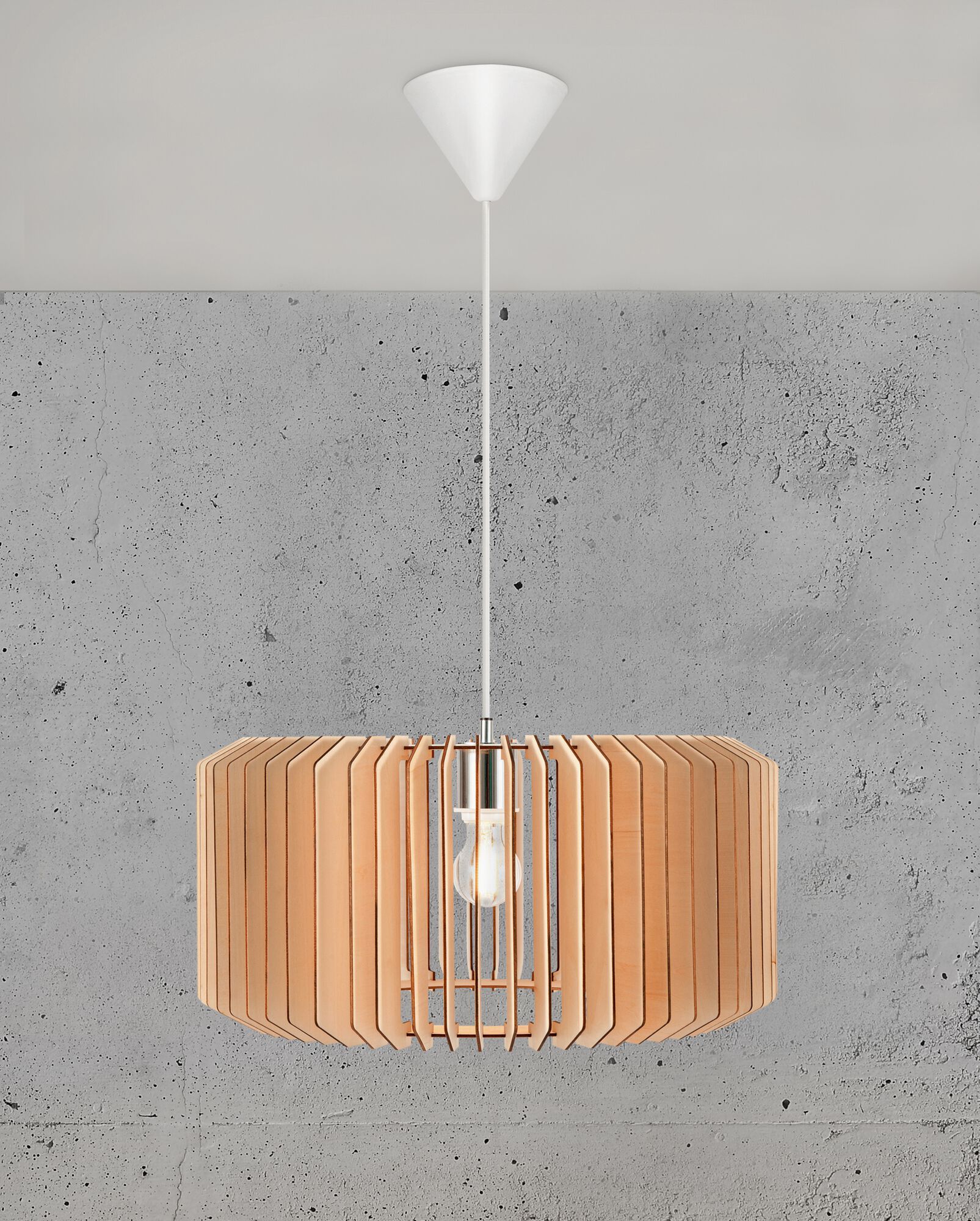 Деревянный светодиодный подвесной светильник с регулируемой яркостью Nordlux Asti ARCH-00108786 - Вид №1