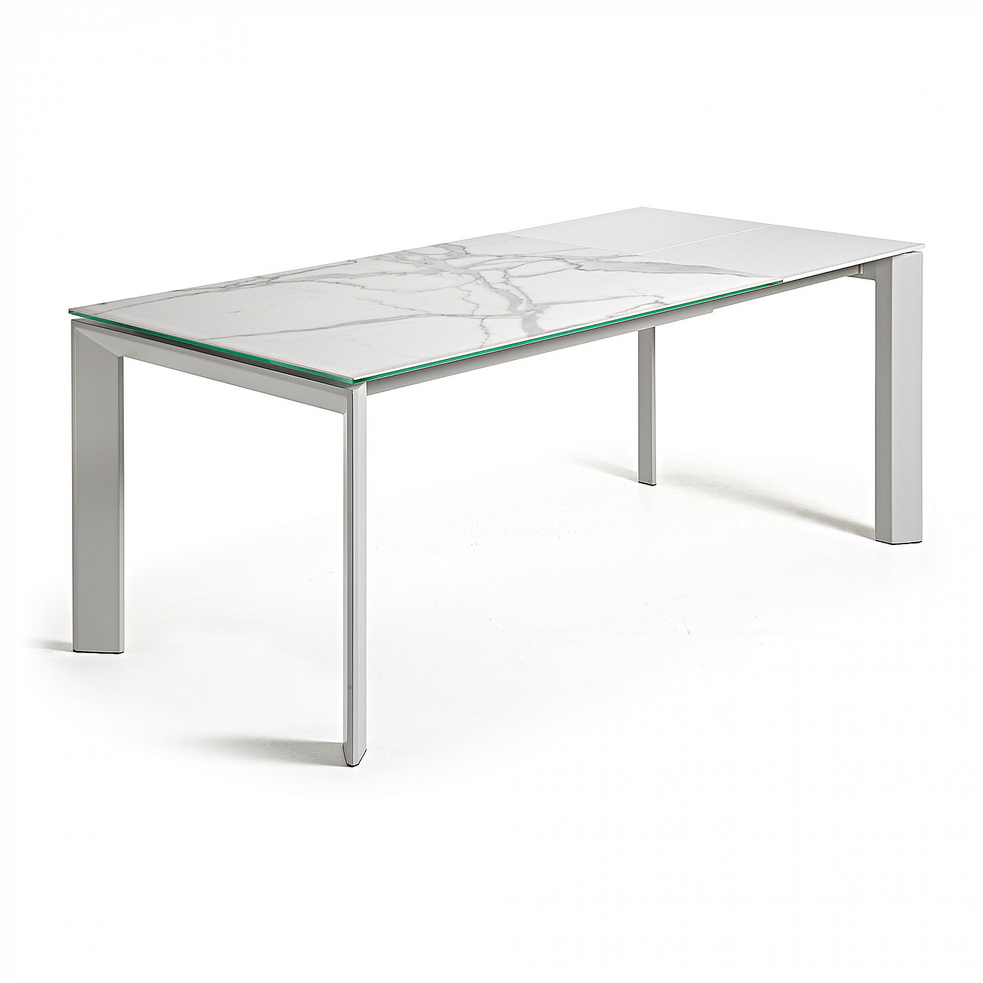 051220 Стол Atta 160 (220) x90 керамика белый La Forma Axis - Вид №5