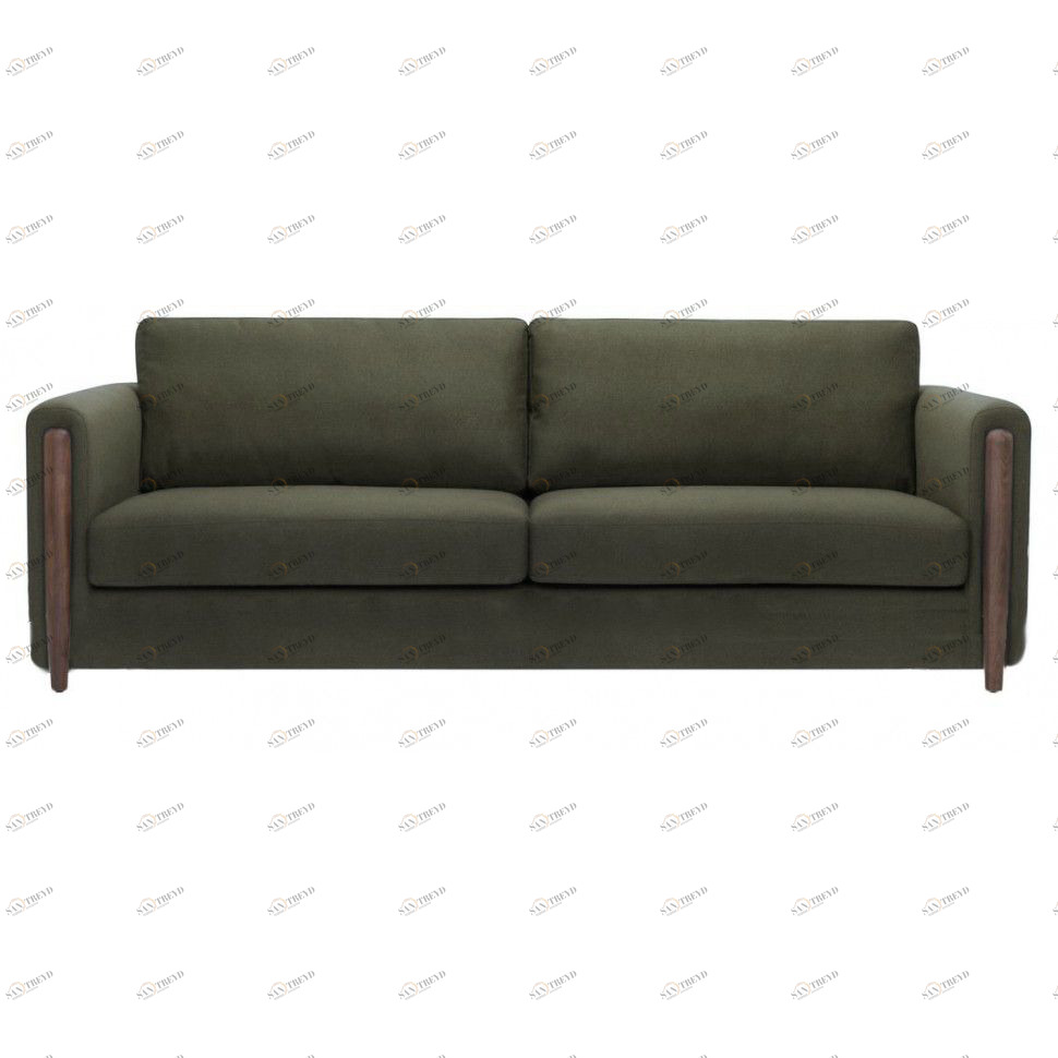Диван Brownie Lou Reed прямой болотный ICON DESIGNE ДИЗАЙНЕРСКИЕ, BROWNIE 178052 Зеленый 