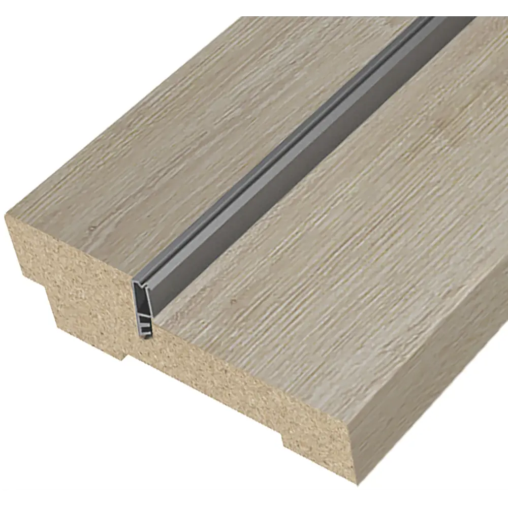 VERDA Дверная коробка Страйт для двустворчатых дверей, дуб шеннон 83577623 STLM-0041989