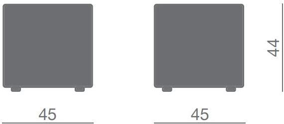 Kastel Квадратный кожаный пуф Kubox sun-id-1421581 - Вид №2