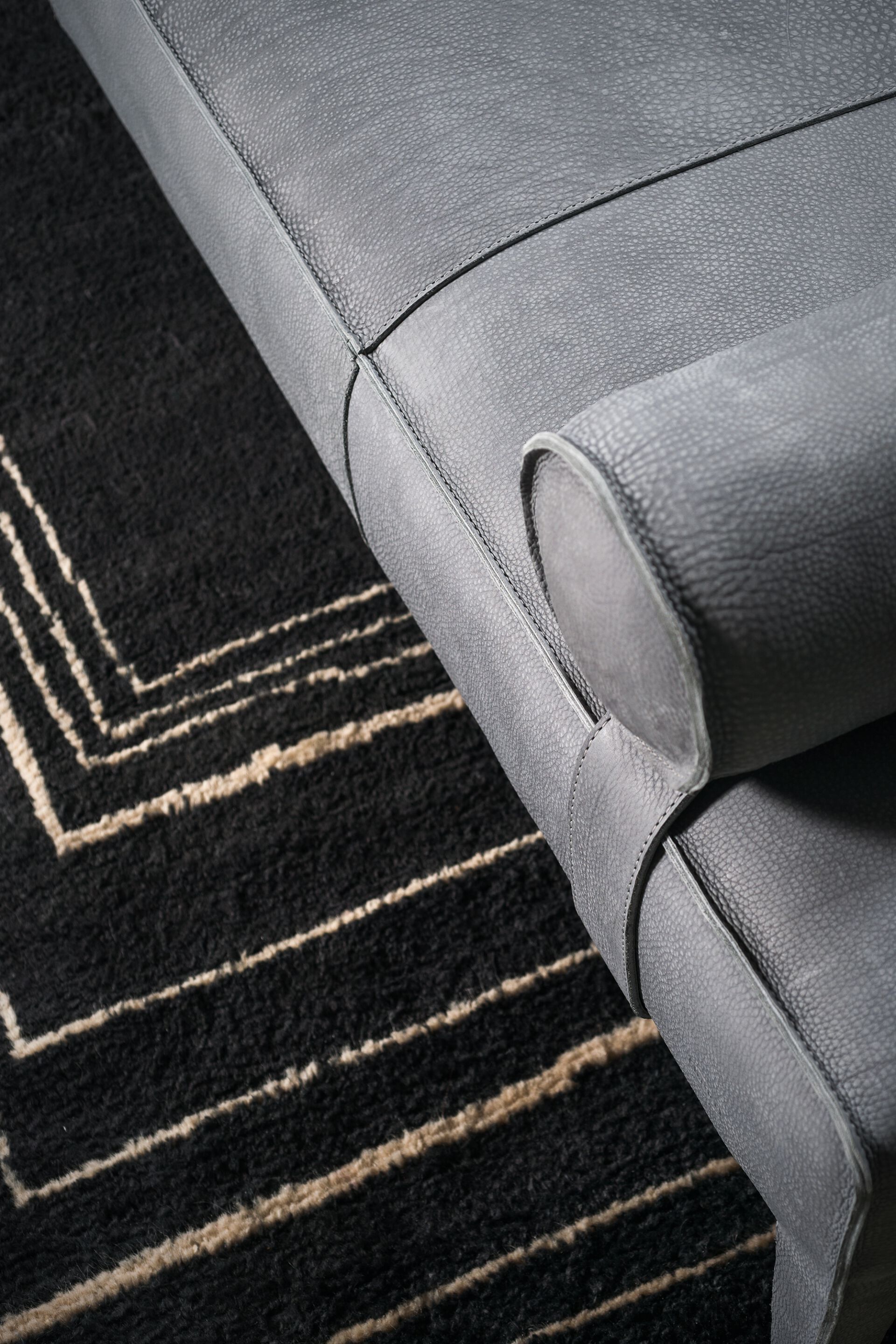 Кожаная обивка Dormeuse с подголовником Baxter FREUD ARCH-00119166 - Вид №1