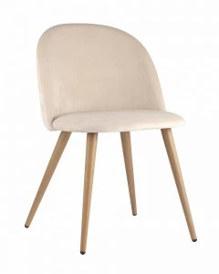 Стул со спинкой кремовый "Лион" STOOL GROUP ДИЗАЙНЕРСКИЕ, ИНТЕРЬЕРНЫЕ 00-3946190 Бежевый