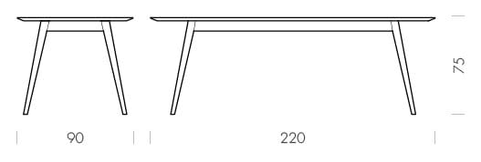 Прямоугольный дубовый стол Gazzda Stafa ARCH-00109634 - Вид №68