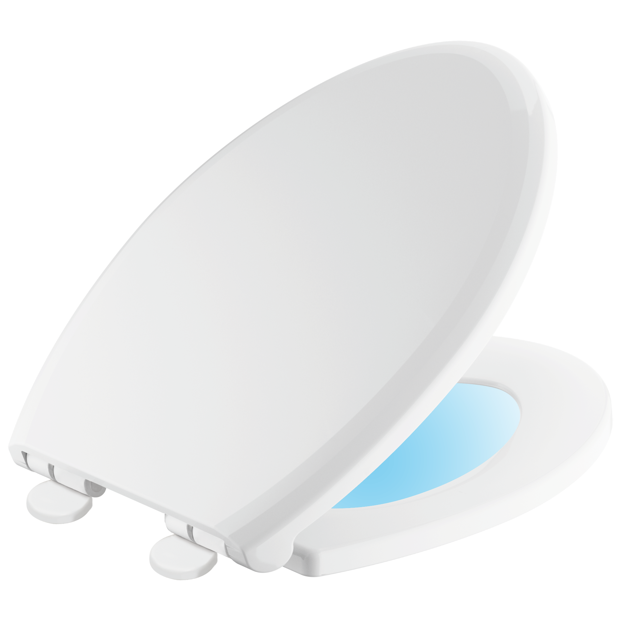 Удлиненное сиденье для ночника с функцией медленного закрывания / быстрого отсоединения Delta Faucet 813902-N-WH