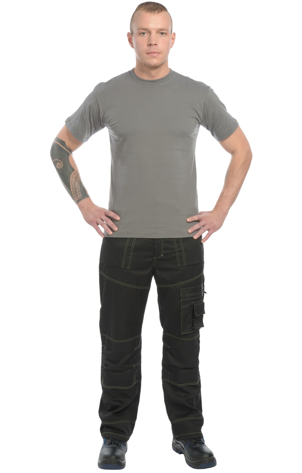 4956973 Футболка темно-серая  Одежда для официантов  размер 5XL (64-66) Спецодежда  - Вид №8