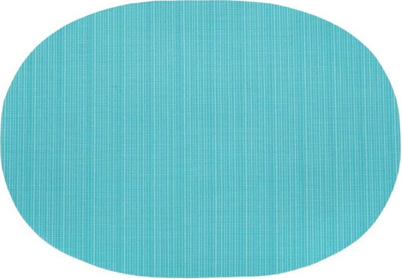 10565152 Harman Салфетка подстановочная овальная 33х46см "Рубчик" (аква) ПВХ 