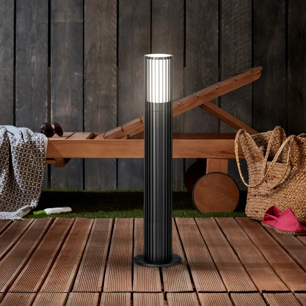 Фонарный столб без источника света Kreaforta Bacoor 50 см цвет черный STLM-2087683 - Вид №6