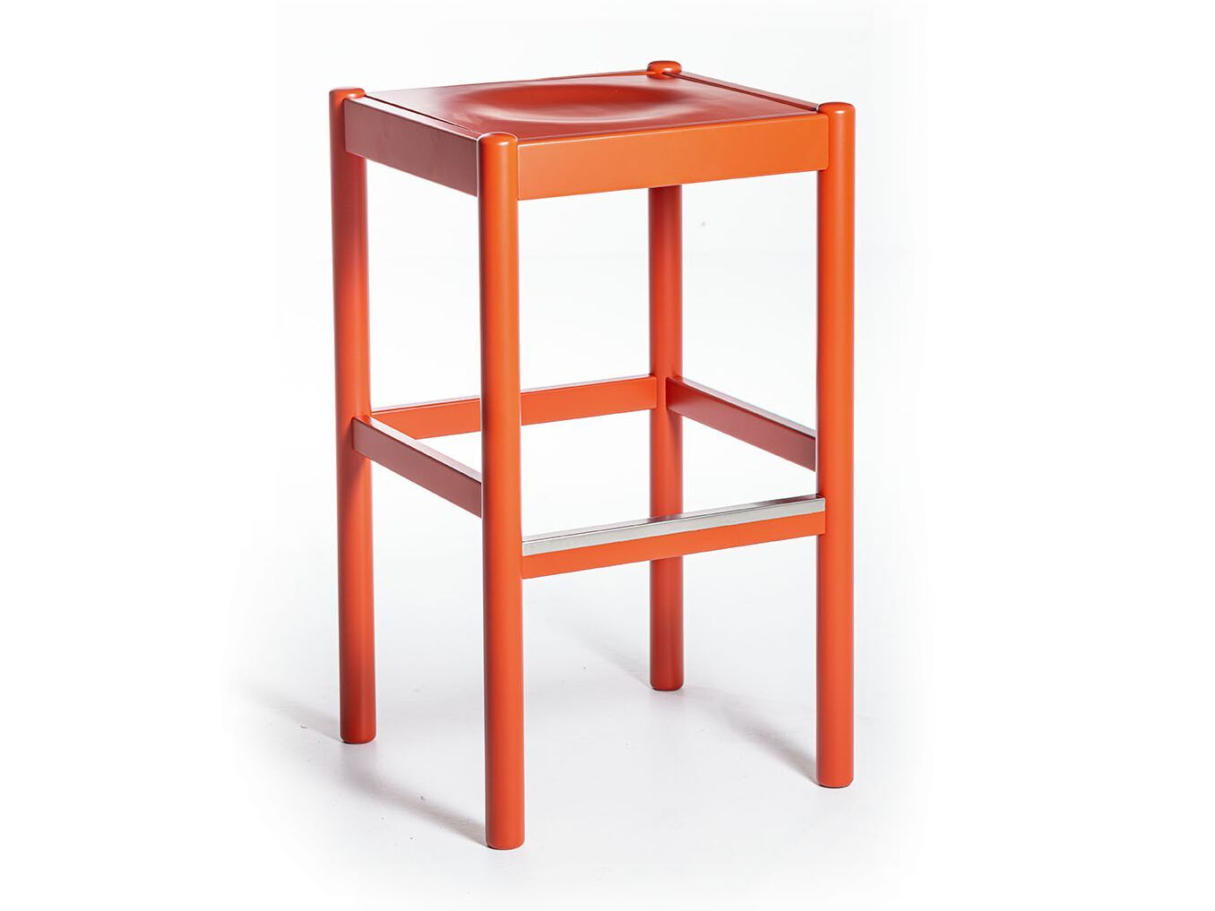 Высокий стул из массива дерева с мягким сиденьем SIPA Пальма ARCH-00048382