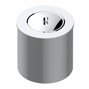 G7G-712CL WASTE BASKET WITH COVER Diameter : 200 mm Thg-paris Bondi à manettes Хром