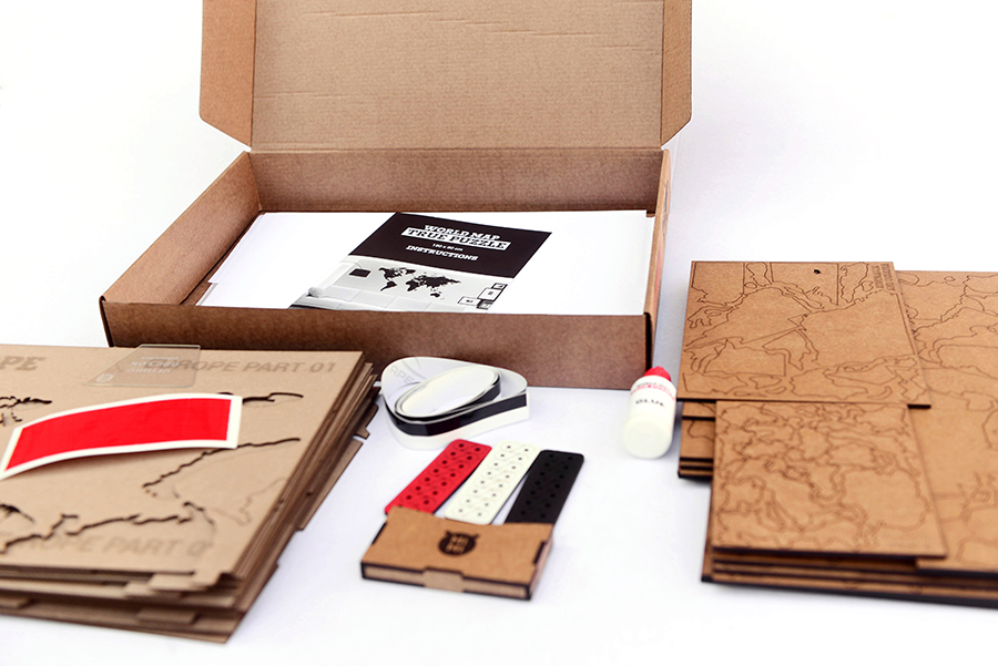 16-23 new Пазл «карта мира» коричневая 100х60 см new Mimi  - Вид №7