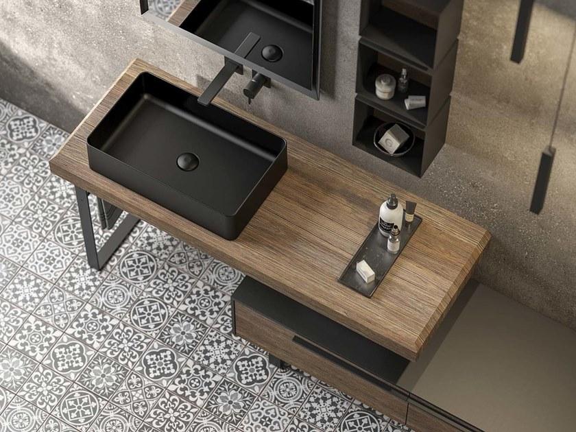 LEGNOBAGNO Тумба под умывальник одинарная с зеркалом Life sun-id-1377112 - Вид №1