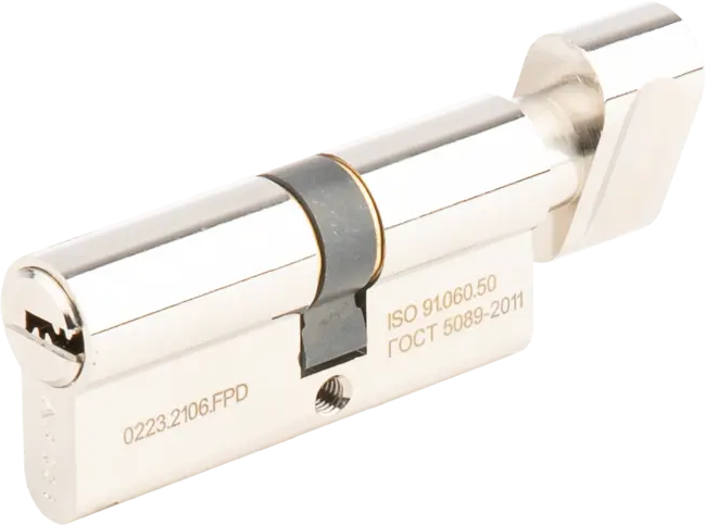 Цилиндр дверной APECS Pro с механизмом ключ-вертушка 37×31 мм 85559783