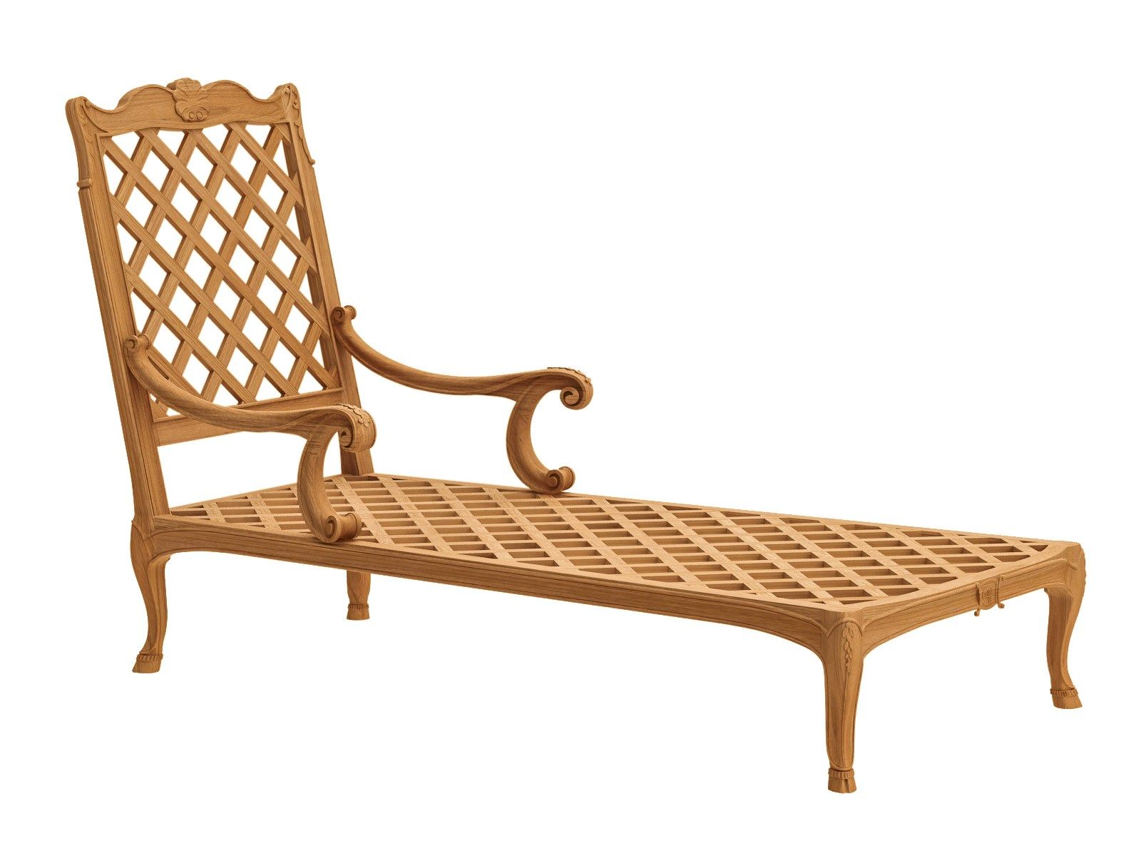 Chaise longue in teak ASTELLO Флер де Лис ARCH-00151428 - Вид №2