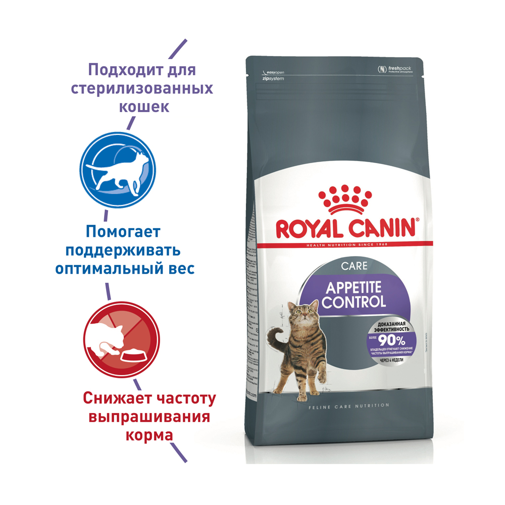 ПР0057595 Корм для кошек Sterilized Appetite Control Care сух. 400г ROYAL CANIN  - Вид №1