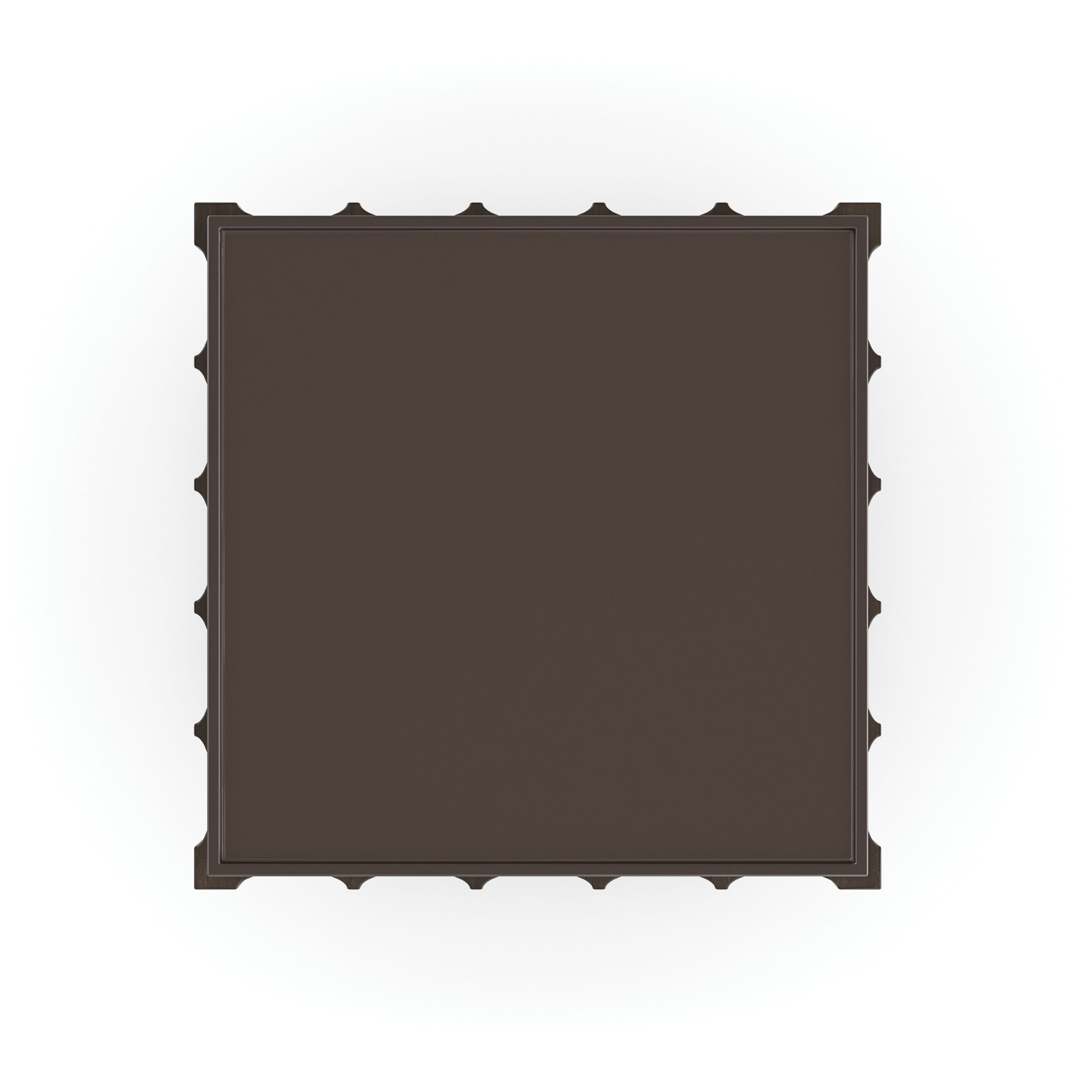 Высокий квадратный стеклянный журнальный столик с колесами Caracole NEXT TO YOU ARCH-00051134 - Вид №2